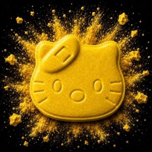 Ecstasy Pill - Yellow Hello Kitty
